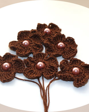 Lot floricele crosetate