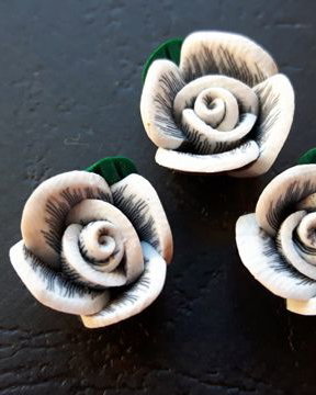 LFF164 - floare fimo gri