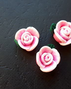 LFF161 - floare fimo roz