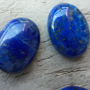 Cabochon lapis lazuli, 25x18 mm