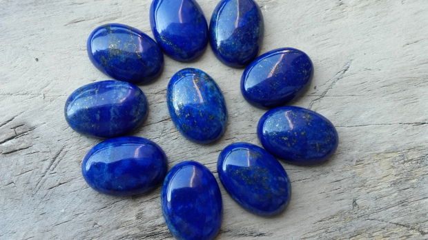 Cabochon lapis lazuli, 25x18 mm