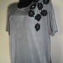 Bluza cu broderie florala aplicata