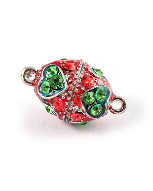 Inchizatoare cu magnet, rosie, 23x14 mm