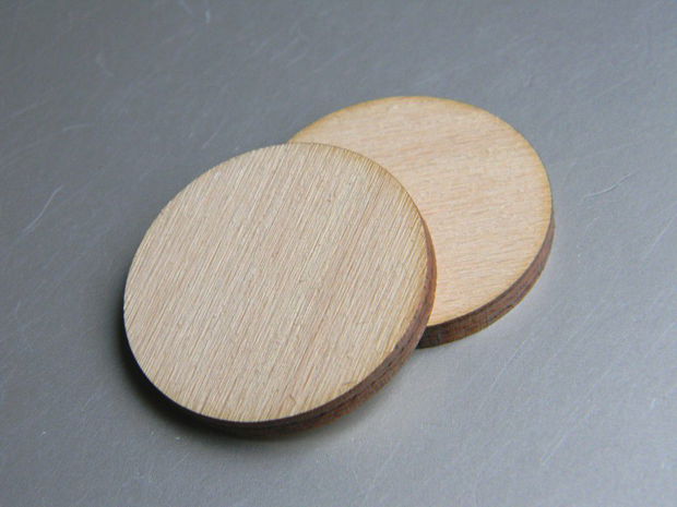 Baza pandantive - lemn - 40 mm