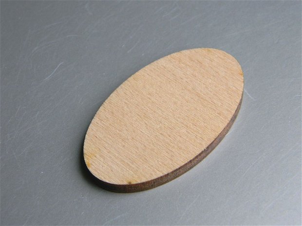 Baza pandantive - lemn - 50x30 mm