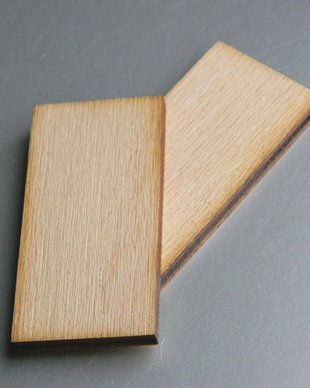 Baza pandantive - lemn - 50x25 mm