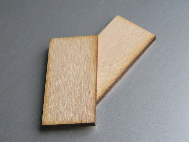 Baza pandantive - lemn - 50x25 mm
