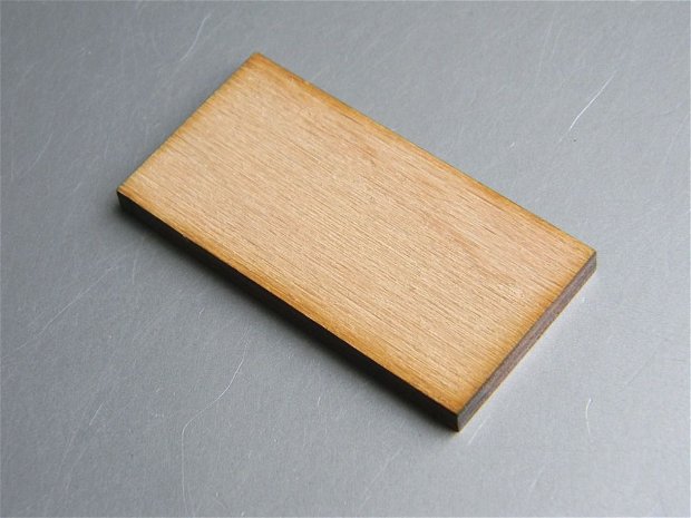 Baza pandantive - lemn - 50x25 mm