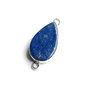 Conector lacrima cu Lapis Lazuli in rama argintata