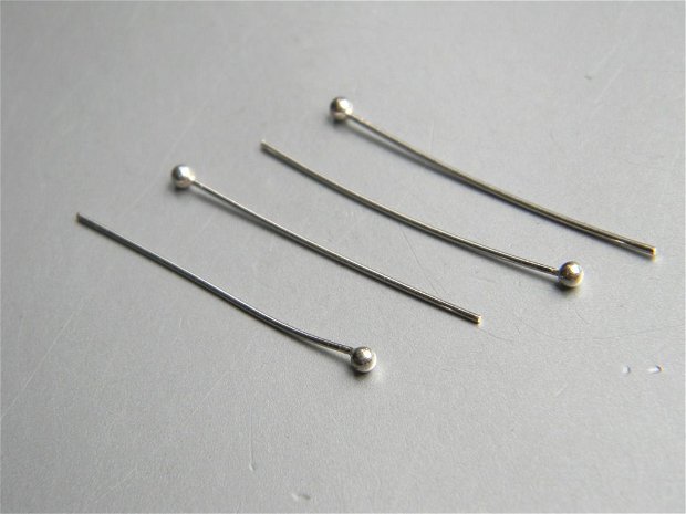 Pin cu cap, argint, 42 mm (PC42)