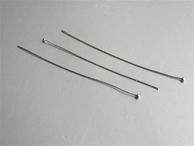 Pin cu cap, argint, 58 mm (PC58)