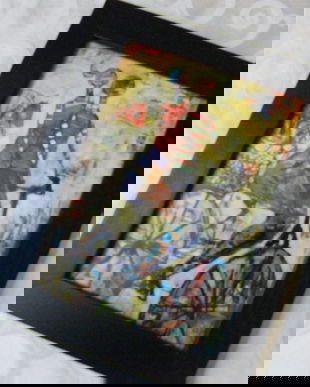 Tablou cu biciclisti