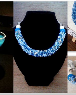 Colier  ,,Blue Margarita''