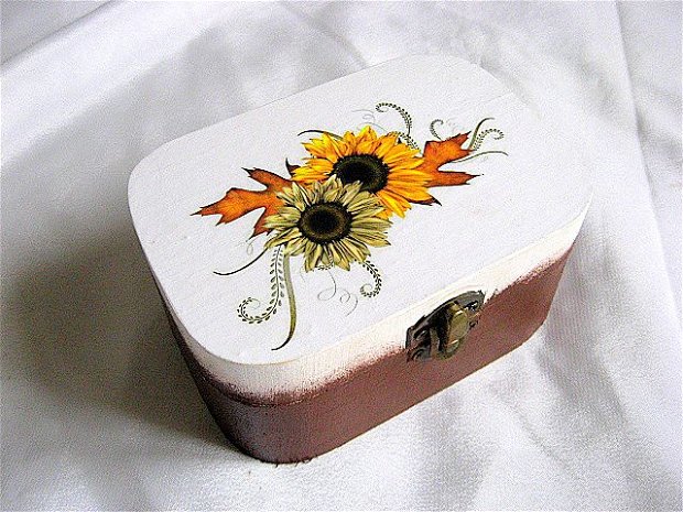 Cutie din lemn -floarea soarelui-28734