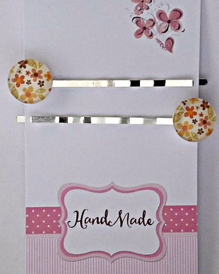 Set agrafe par model flori de toamna