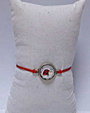 Bratara snur si cabochon Buburuza
