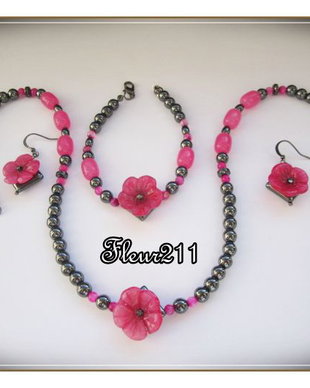 SET - HEMATIT, JAD SI AGATE ROZ- REZERVAT