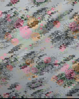 Draperie cu trandafiri