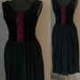 Rochie bavareza catifea si paza