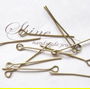 Ace cu bucla bronz, 2 cm (50 bucati)