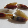 Agate ovale alungite fatetate aprox 7x35 mm