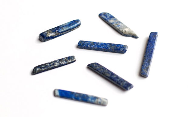 Set Lapis Lazuli natural, netratat  -   7 buc - K57