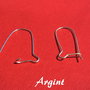 (2 bucati) Tortite kidney din argint aprox 12x27 mm
