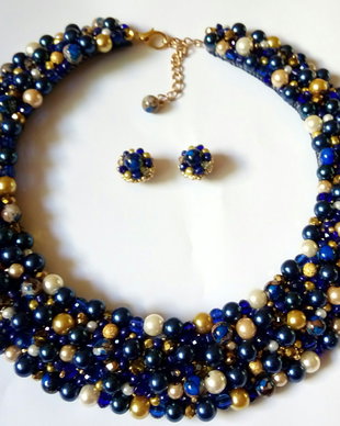Set bleumarin/auriu