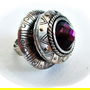 inel turcesc cu cristal violet