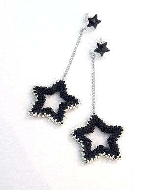 cercei stelute si cristale swarovski
