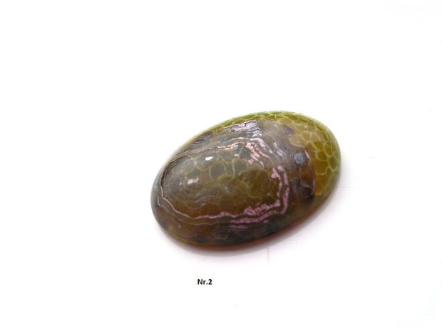 Cabochon agata veins