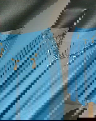 FUSTA TRIPLUVOAL LANA BLEU