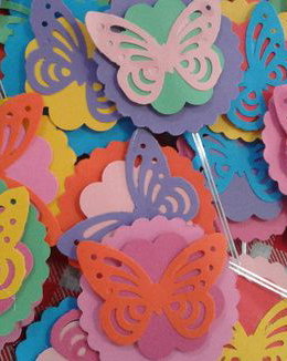 Toppers fluturi decorativi