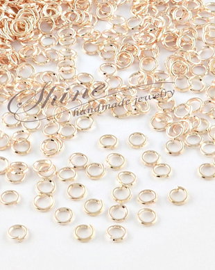 Zale rose gold, 4x0.7mm (50buc)