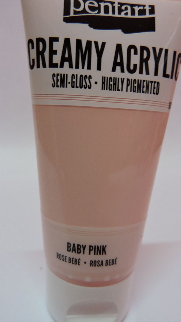 Vopsea acrilica cremoasa-baby pink
