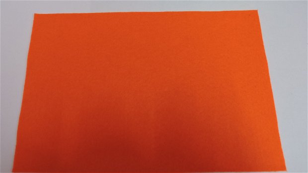Fetru A4, pufos- portocaliu neon