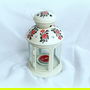 Felinar metal pentru lumanare pastila - motiv traditional - 0919