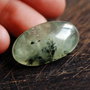 Cabochon  prehnit turmalinat