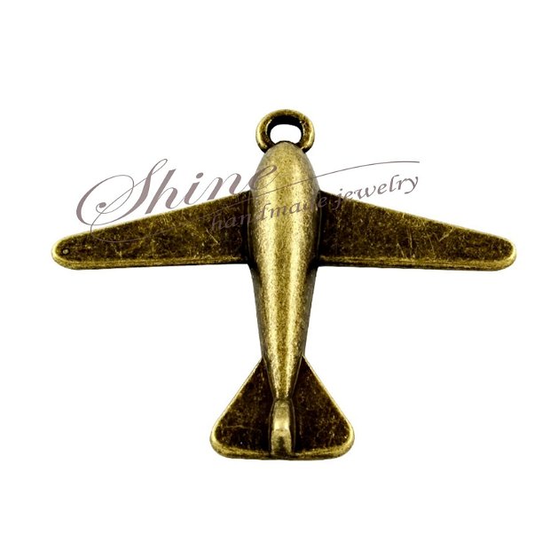 Pandantiv avion, bronz antichizat