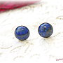 Cercei in ureche cu lapis lazuli