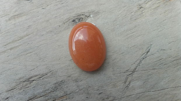 Cabochon aventurin portocaliu, 25x18 mm