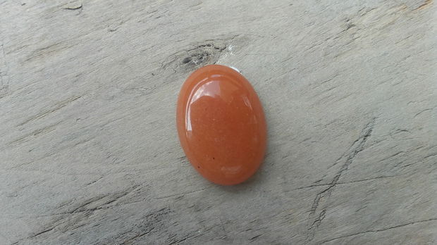 Cabochon aventurin portocaliu, 25x18 mm