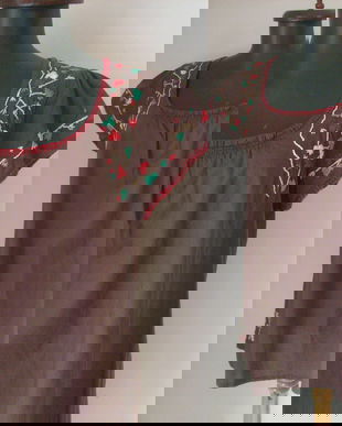 BLUZA BUMBAC BRODERIE MANUALA