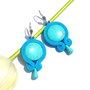 Cercei soutache turcoaz