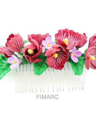 Hibiscus si Liliac - pieptene pt.coc