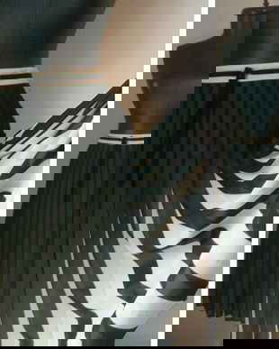 FUSTA STRIPE ALB NEGRU