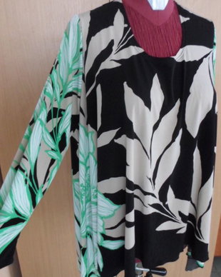 bluza cu frunze mari