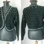 CARDIGAN ANGORA BRODERIE PERLE
