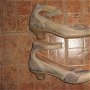 Pantofi portughezi Dkode, din piele cu aspect antichizat, marimea 39