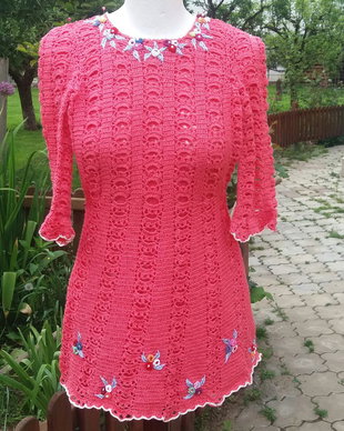 Rochie  crosetata manual Myra